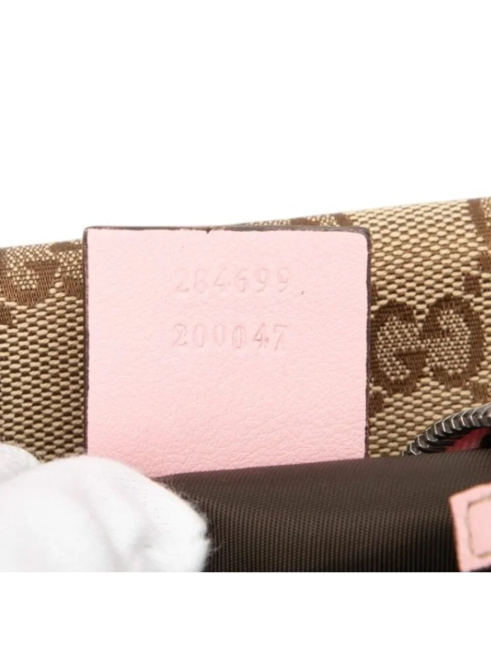 Gucci GG Canvas Zoo Parrot Pouch Beige Pink